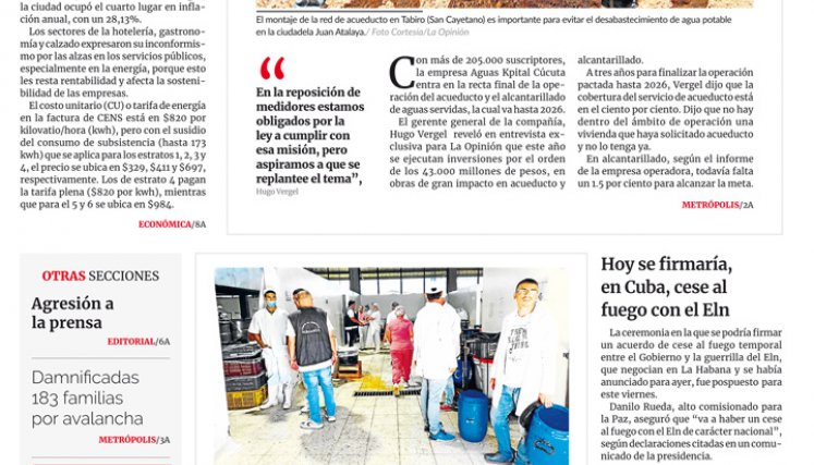 Portada del viernes, 9 de junio de 2023