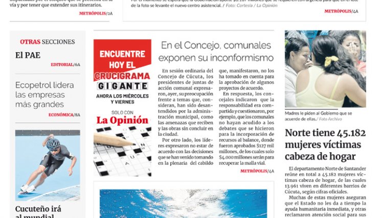 Portada del viernes, 23 de junio de 2023