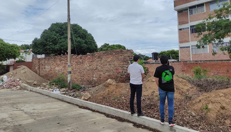 La obra, que se llevó a cabo hace dos meses, quedó inconclusa
