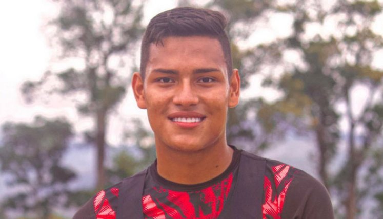 Andrés Peralta, delantero del Cúcuta Deportivo. 