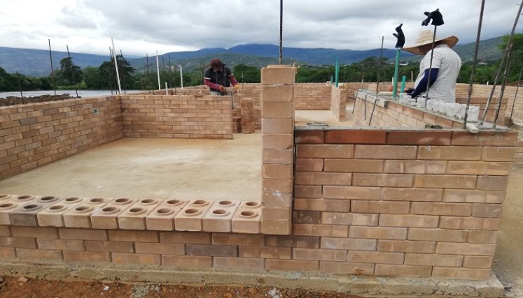 Vivienda con bloques tipo Lego
