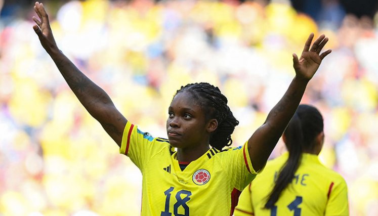Linda Caicedo en el Mundial femenino. 