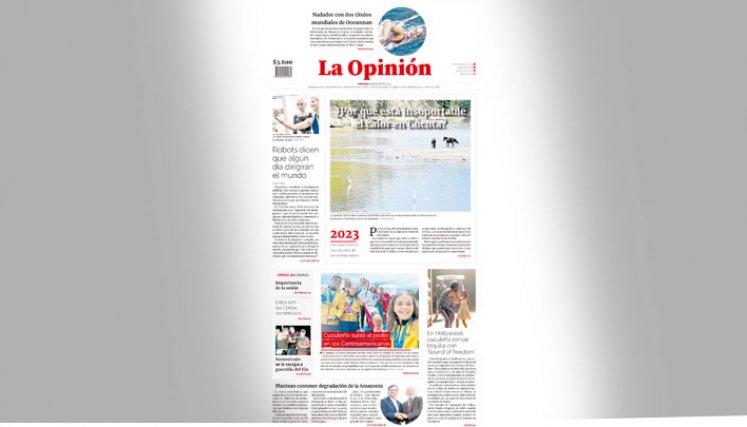 Portada La Opinión del domingo 9 de julio de 2023