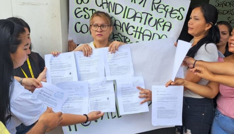 Protesta de contratistas Villa del Rosario
