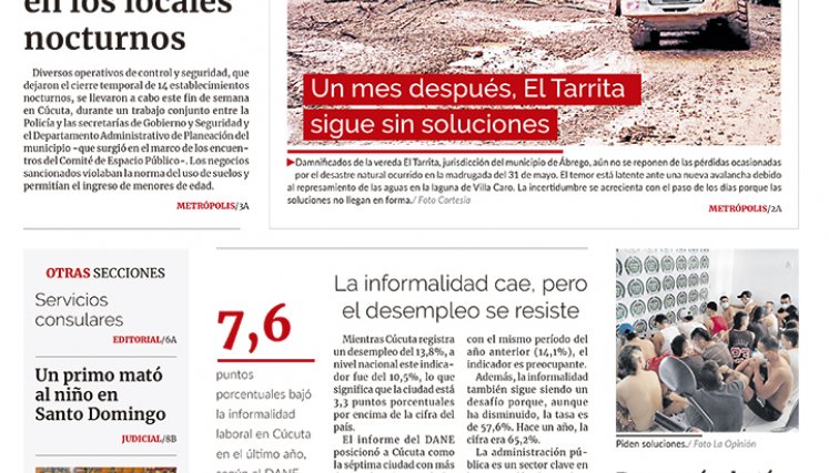 Portada del lunes 3 de julio de 2023