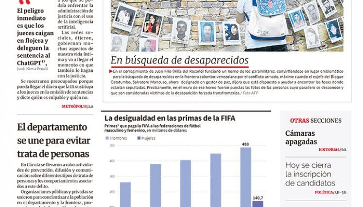 Portada del 29 de julio de 2023