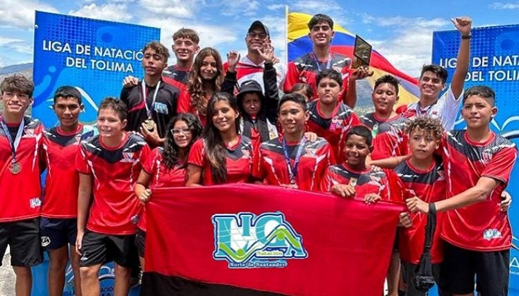 Esta es la delegación de Norte de Santander que se destacó en el Interligas de Aguas Abiertas en Prado, Tolima.