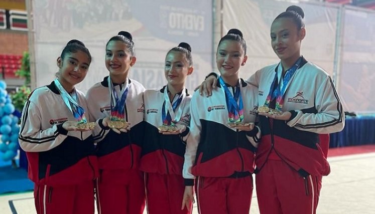 La selección de gimnasia rítmica  AC4 de Norte de Santander tuvo una buena presentación en Paipa.