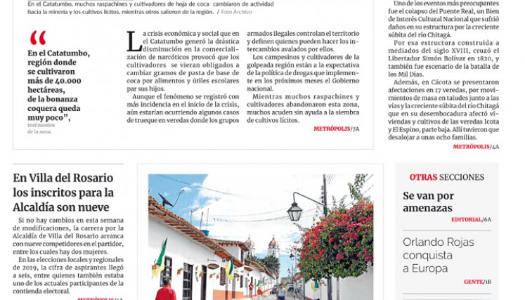 Portada del jueves, 3 de agosto de 2023