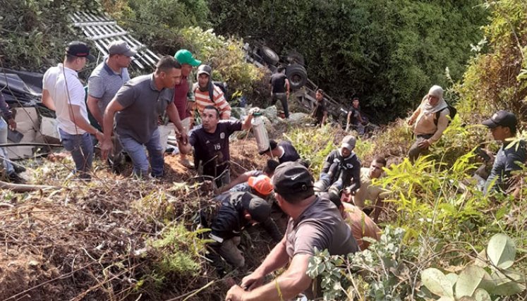Accidente en Ábrego. 