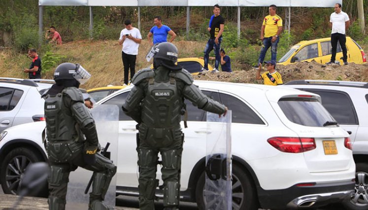 Paro de taxistas. 
