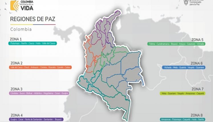 Regiones de paz. Foto: La Opinión 