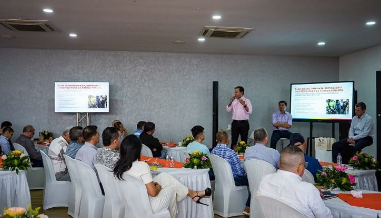 William Villamizar presentó la propuesta de seguridad para Norte de Santander./Foto cortesía