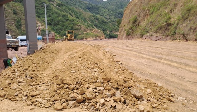 Estabilización de terrenos en El Tarrita./Foto cortesía