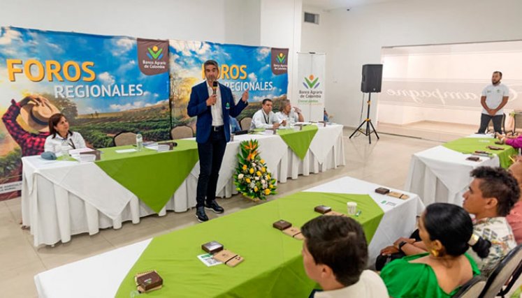 Hernando Chica, presidente del Banco Agrario, visitó Cúcuta. Foto Cortesía