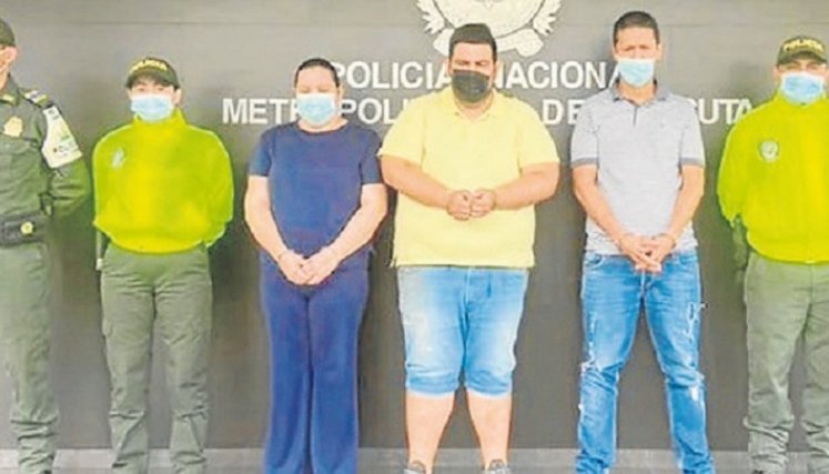 Los familiares fueron detenidos en Cúcuta, Valledupar y Bogotá, por lavado de activos.
