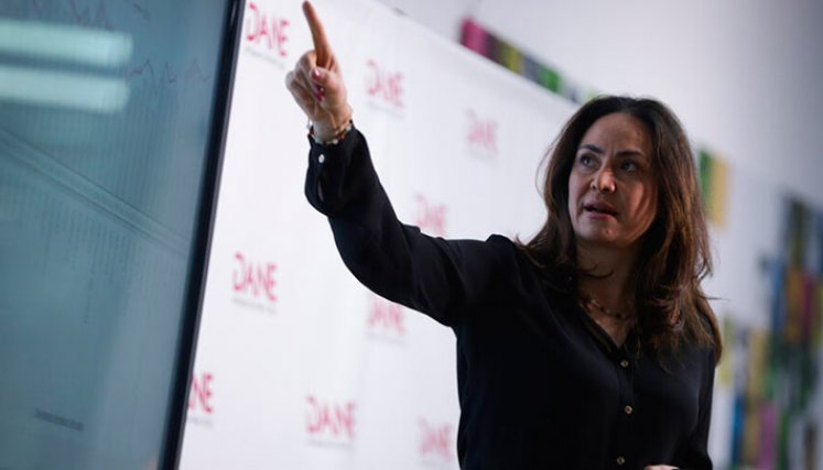 El PIB de Colombia en el primer semestre creció 1,7%, según la directora del DANE, Piedad Urdinola. / Foto: Colprensa