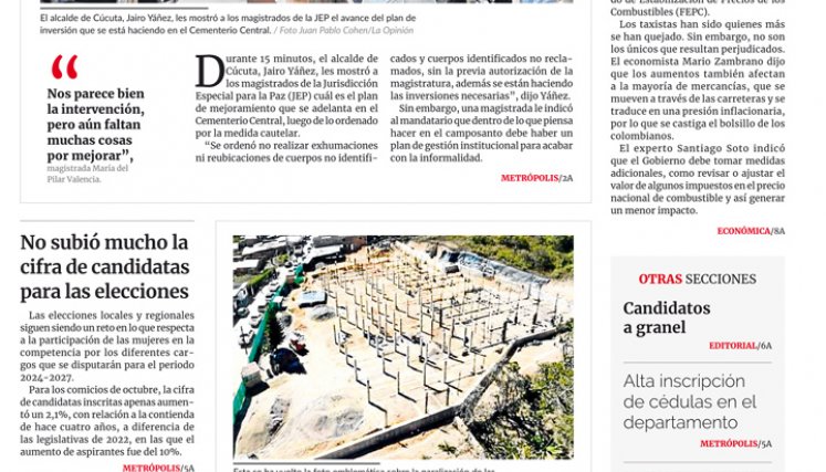  Portada del viernes, 11 de agosto de 2023
