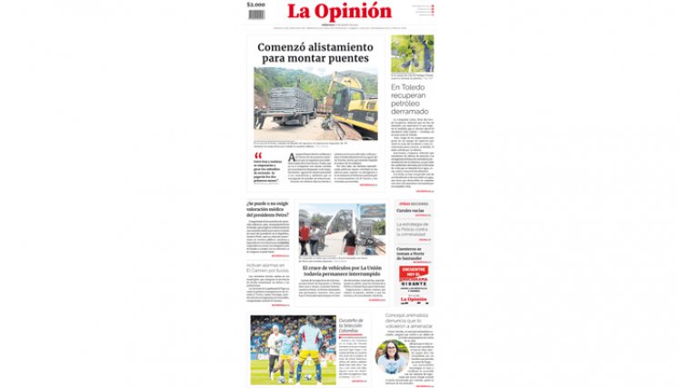 Portada del miércoles, 23 de agosto de 2023