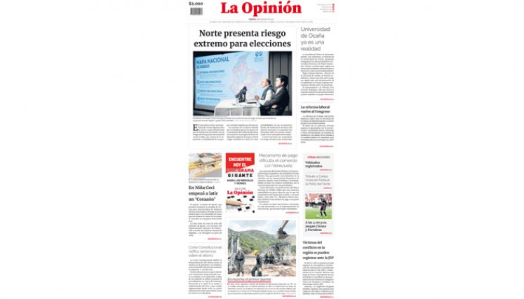 Portada del viernes, 25 de agosto de 2023