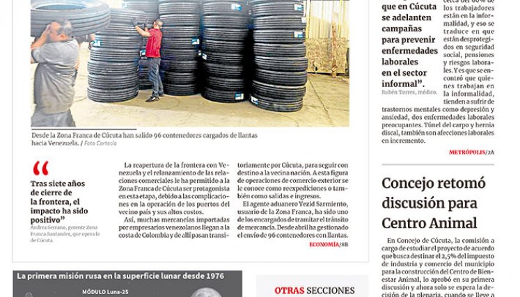 Portada del 14 de agosto de 2023