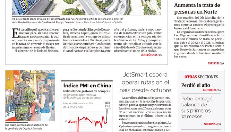 Portada del martes, 8 de agosto de 2023