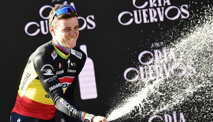Remco Evenepoel brillo en la etapa 14 de la ronda ibérica.