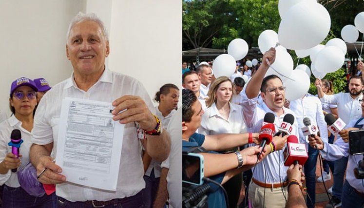 César Rojas y Juan Carlos Bocanegra no van más en la competencia por la Alcaldía de Cúcuta./Foto cortesía