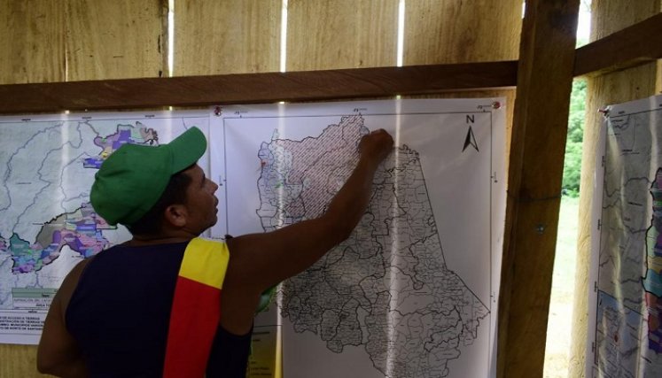 Comunidades indígenas participan en talleres sobre la defensa de los territorios para la convivencia pacífica. / Foto  Cortesía