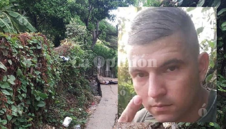 El cadáver de Nelson  Andrés Lozada quedó tirado en un callejón solitario./ Fotos: Cortesía.