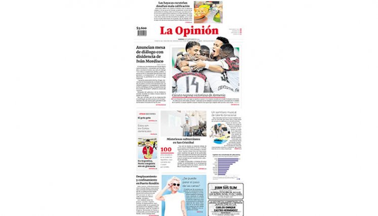 Portada del 3 de septiembre de 2023