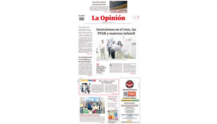 Portada de La Opinión del 30 de septiembre de 2023