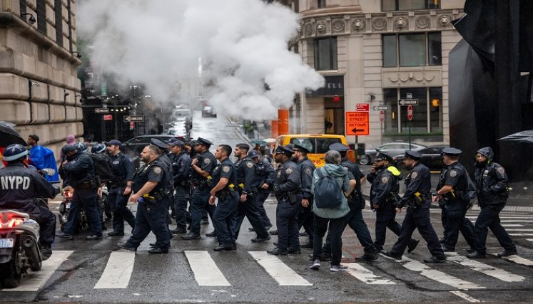 protestas en Nueva York contra los combustibles fósiles