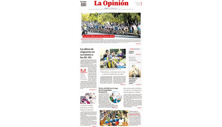 Portada del domingo, 24 de septiembre de 2023