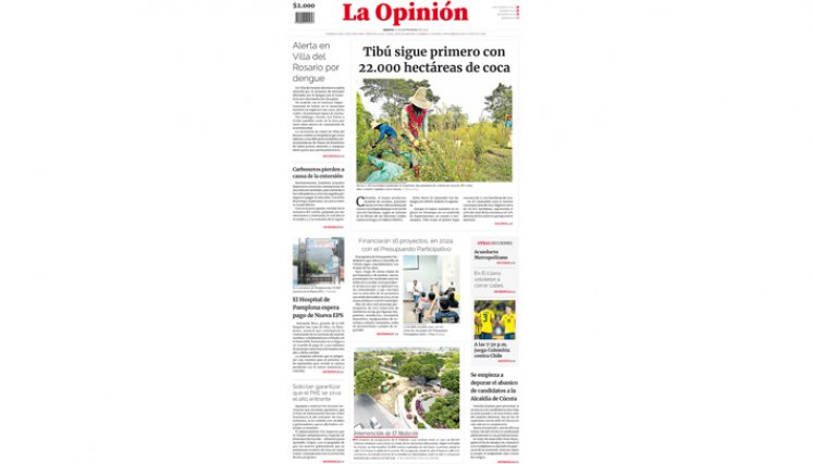 Portada del martes, 12 de septiembre de 2023