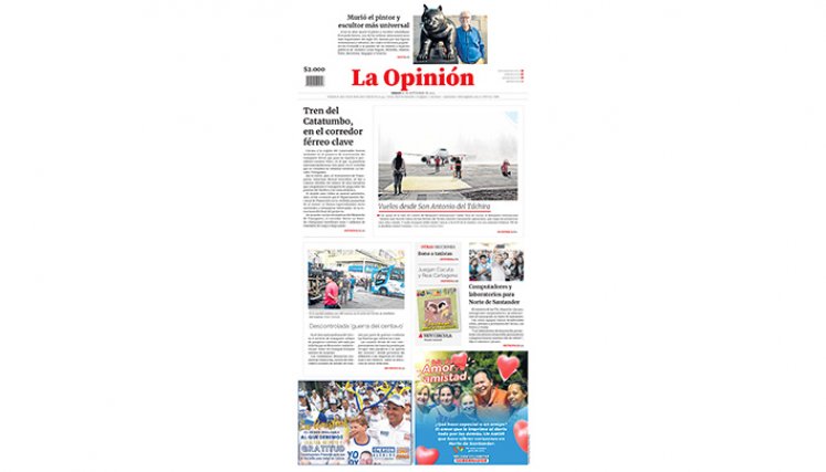 Portada de sábado, 16 de septiembre de 2023
