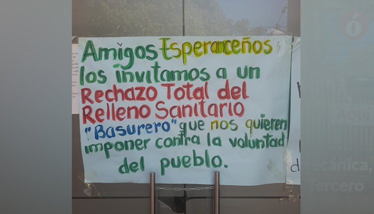 Sigue la pelea por el relleno sanitario de La Esperanza