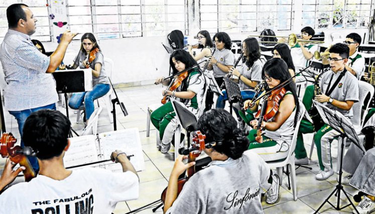 El colegio Sagrado Corazón le está apostando a la integración por medio de las artes. 