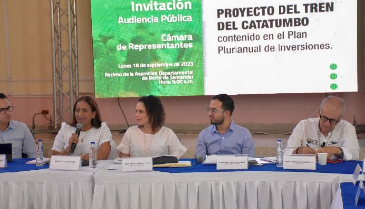 Audiencia pública para socializar proyecto del tren del Catatumbo/Foto cortesía Juan Pablo Bayona/La Opinión