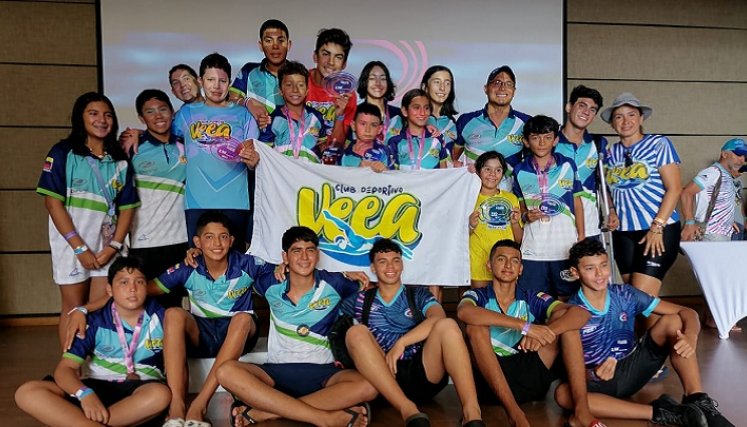 Una destacada actuación tuvieron los nadadores rojinegros en la Copa Colombia de aguas abiertas.