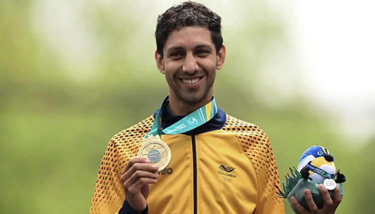 Walter Vargas, pedalista le dio la primera medalla al país en la ruta del ciclismo de los Juegos Panamericanos 2023.