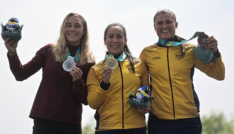 La bicicrocista colombiana Mariana Pajón se alzó con la medalla de oro en los Panamericanos de Chile 2023.