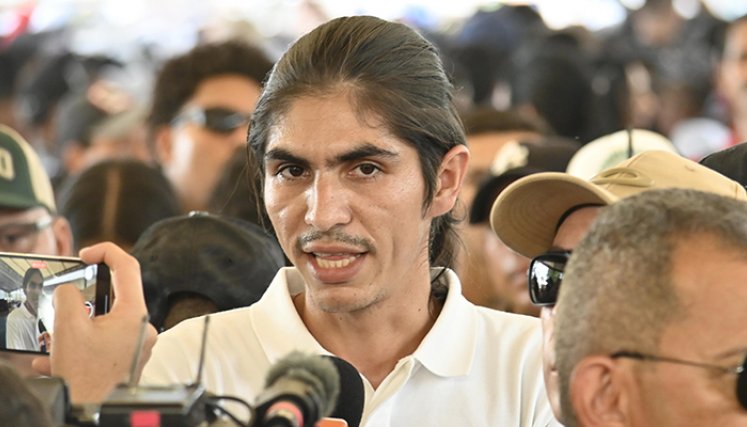 Andrey Avendaño, jefe de la delegación del Estado Mayor 