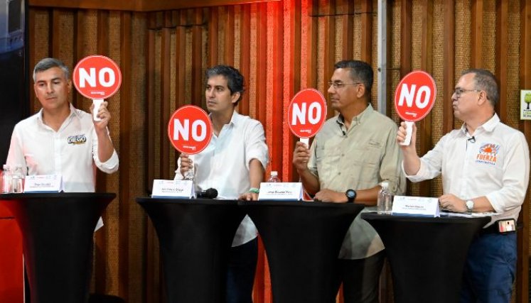 Los candidatos a la Gobernación de Norte de Santander fijaron su posición sobre temas coyunturales para la región./Foto Juan Pablo Cohen-La Opinión