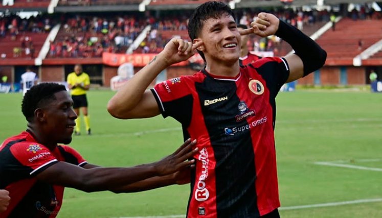 Jefry Zapata, delantero del Cúcuta Deportivo. 