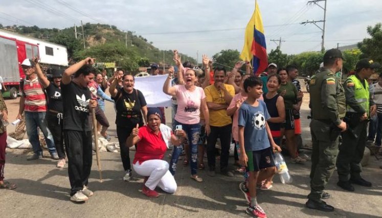 Los manifestantes salieron desde las 5:00 de la mañana a protestar. / Foto: Nicolás Mojica.