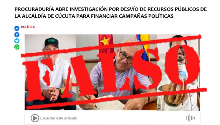 Noticia falsa
