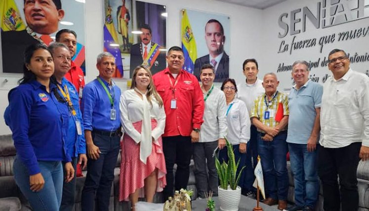 Reunión en la Aduana Principal San Antonio del Táchira./Foto Cortesía