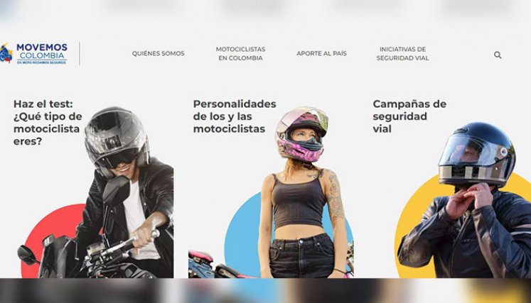 El portal tiene contenido para que los y las motociclistas del país se sientan identificados. / Foto: Cortesía