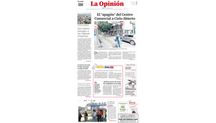 Portada del jueves, 26 de octubre de 2023